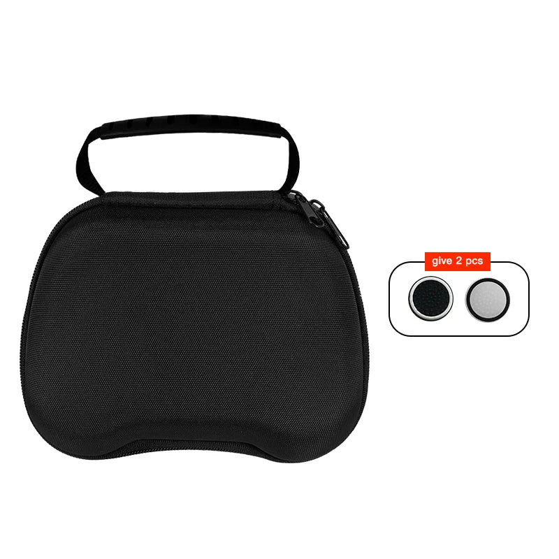 Travel Controller Case compatible with Switch Pro Controller PS5/PS4 Controller Xbox Controller Compact Hard Shell Carrying Case Zpaxo Black