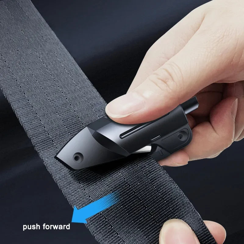 2-in-1 Car Emergency Escape Tool – Seatbelt Cutter & Window Breaker