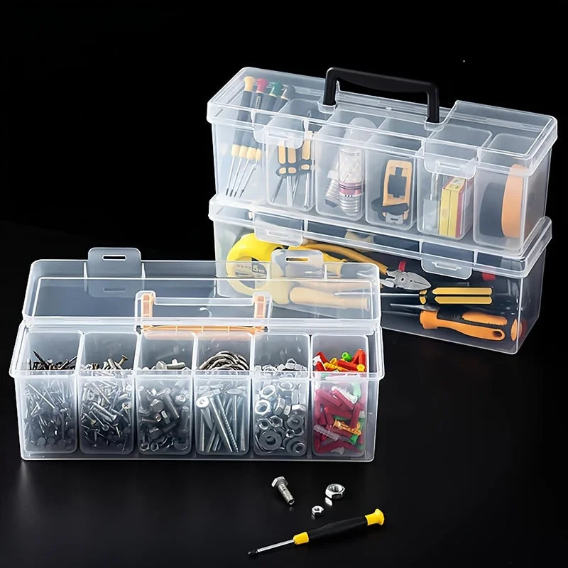 1 Tool Parts Storage Box Multi-compartment Organizer Sorting Screws