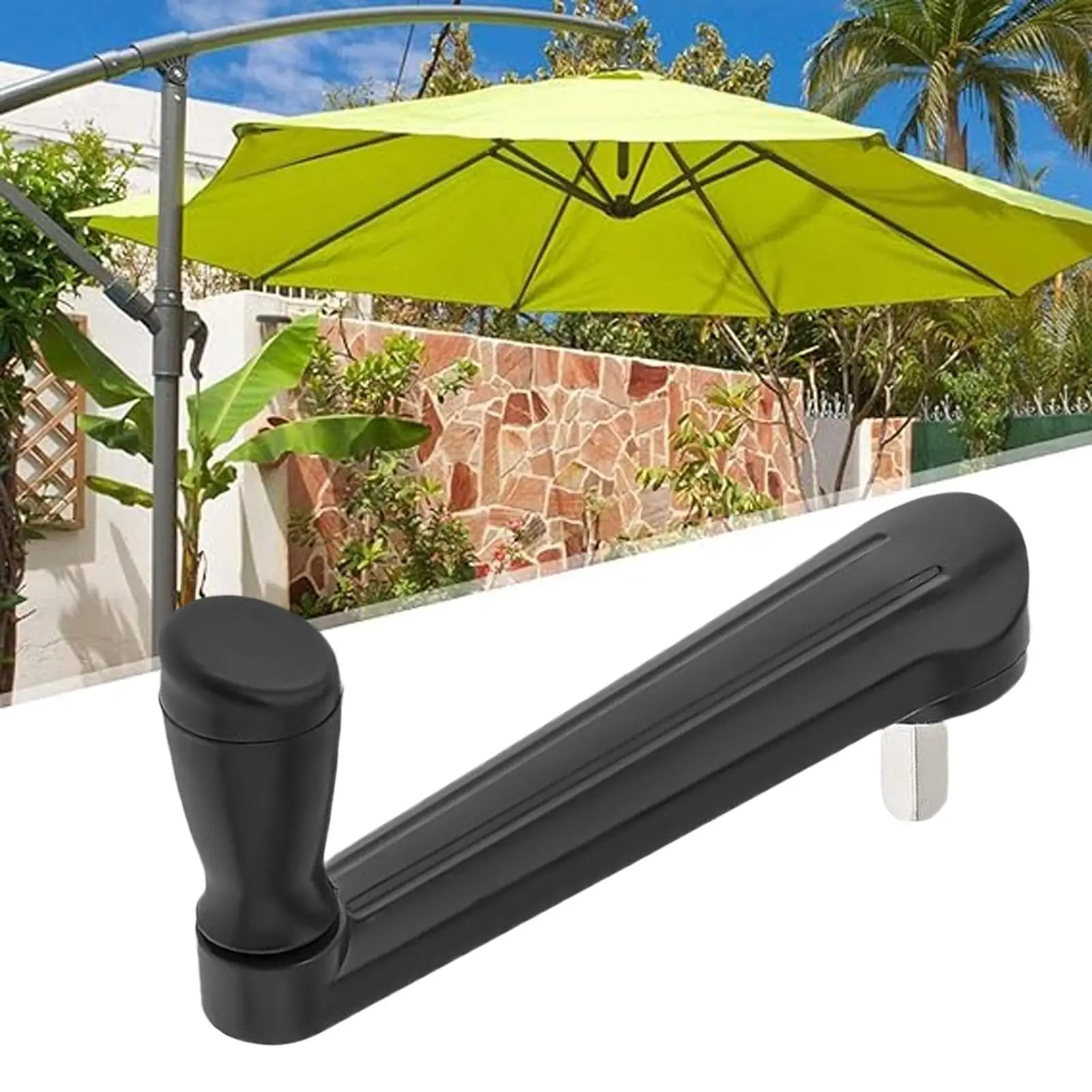 Patio Umbrella Parts Table Canopy Crank Handle Adjustable Compact
