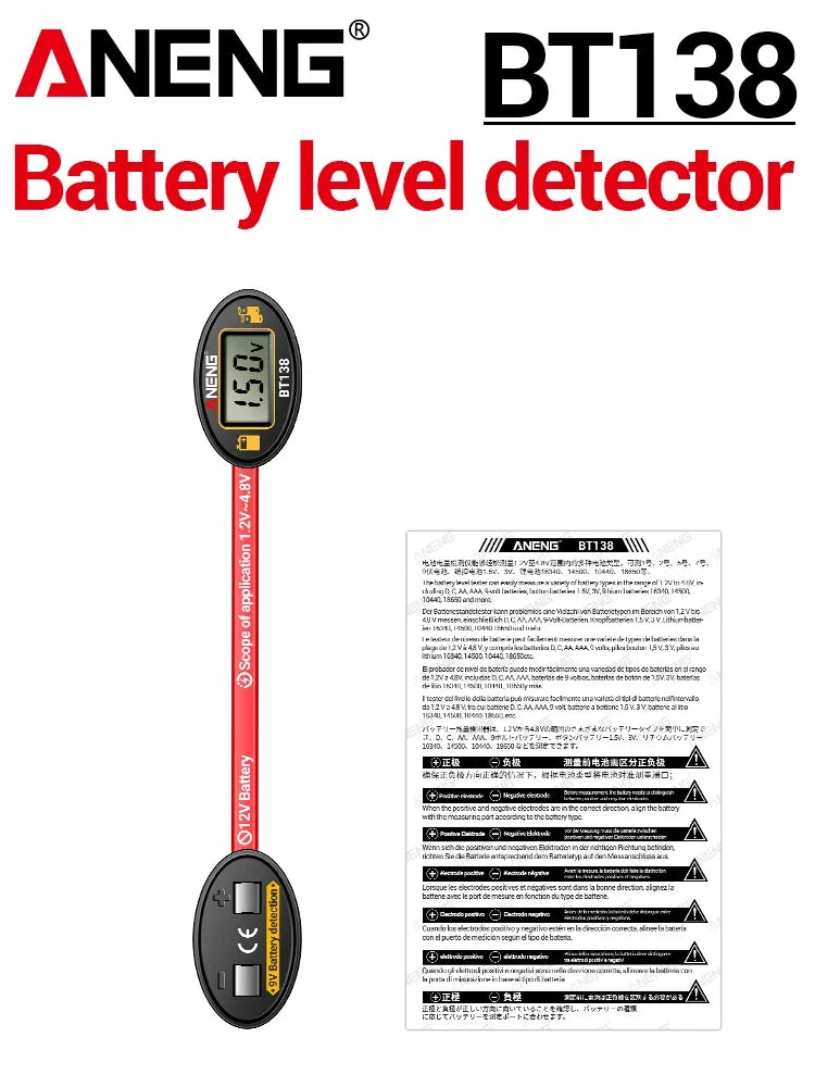 ANENG BT138 Battery Cell Lithium Test Display Tester Power Bank