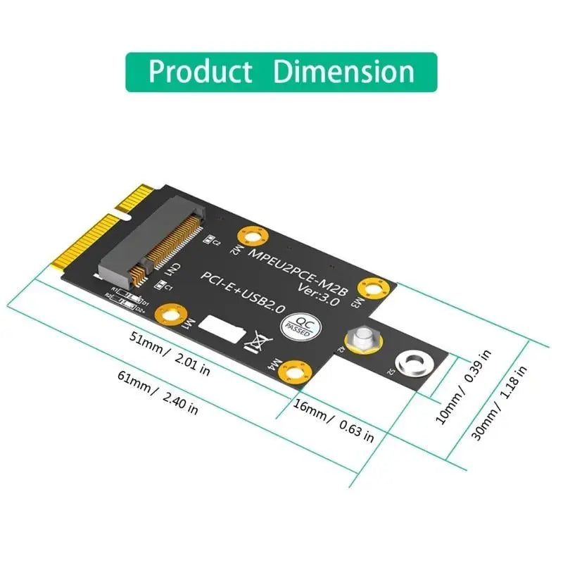 652F B Mini PCIE Adapters Cards Module Slot Converters Development Zpaxo