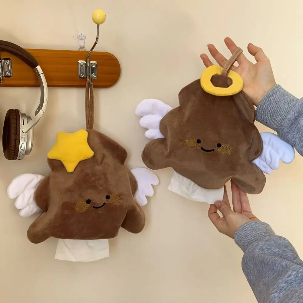 Creative Hanging Napkin Holder Zipper Closure Hangable Tissue Case Zpaxo