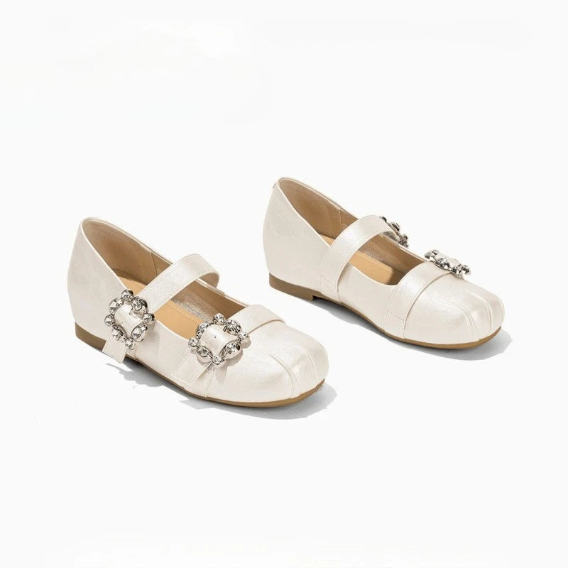 Spring Autumn Women's Elegant Solid Heel Shoes Women Rhinestone Zpaxo