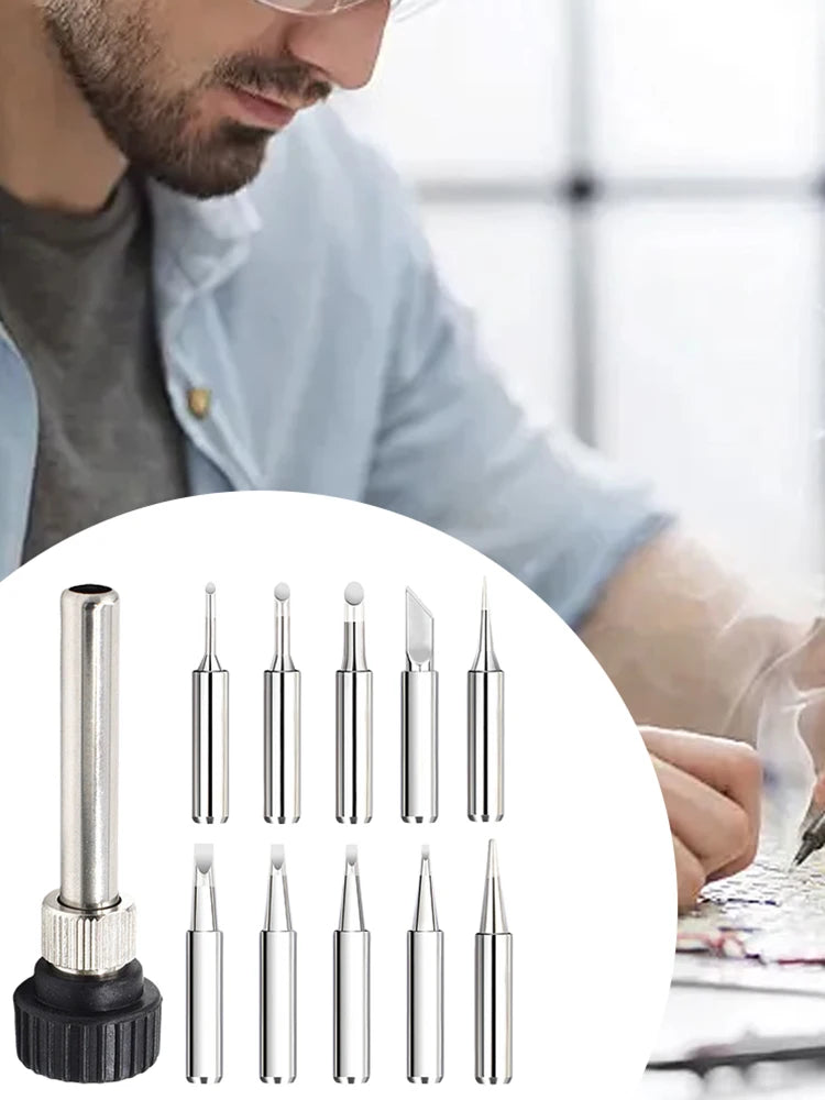 Solder Iron Tip W Welding Sleeve 900M Lead-free Replaceable Soldering