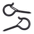 Q-hanger Screw Hooks Hanging Plants String Lights Heavy Duty Black Zpaxo 2pcs