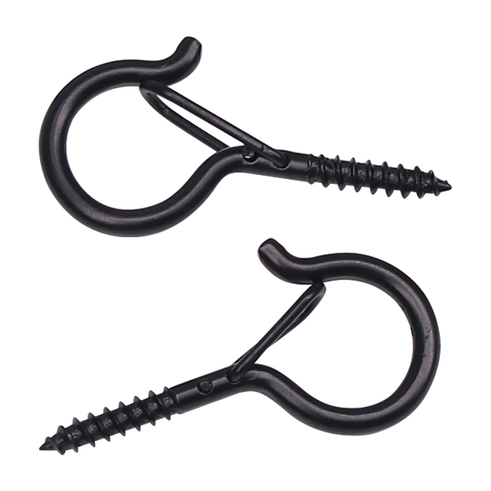 Q-hanger Screw Hooks Hanging Plants String Lights Heavy Duty Black Zpaxo 2pcs