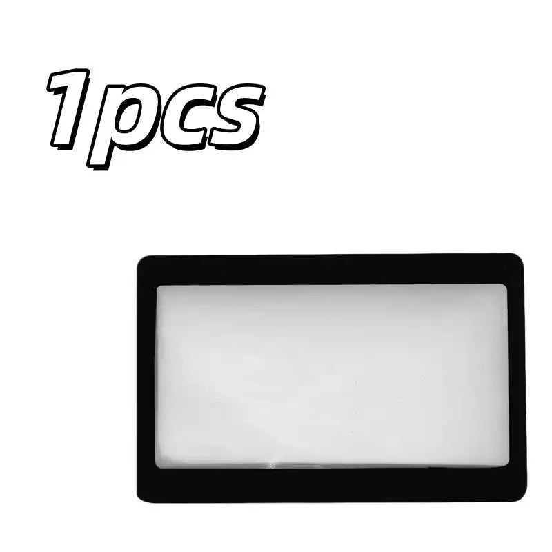 1/4pcs Card-Sized Magnifiers – 3X Fresnel Lens, Pocket-Sized Reading Aid & Portable Magnifying Glass Zpaxo 1pcs
