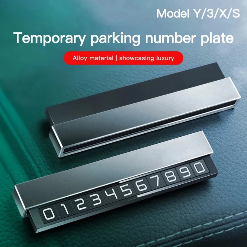 Temporary Car Parking Card Phone Number Holder Luminous Telephone