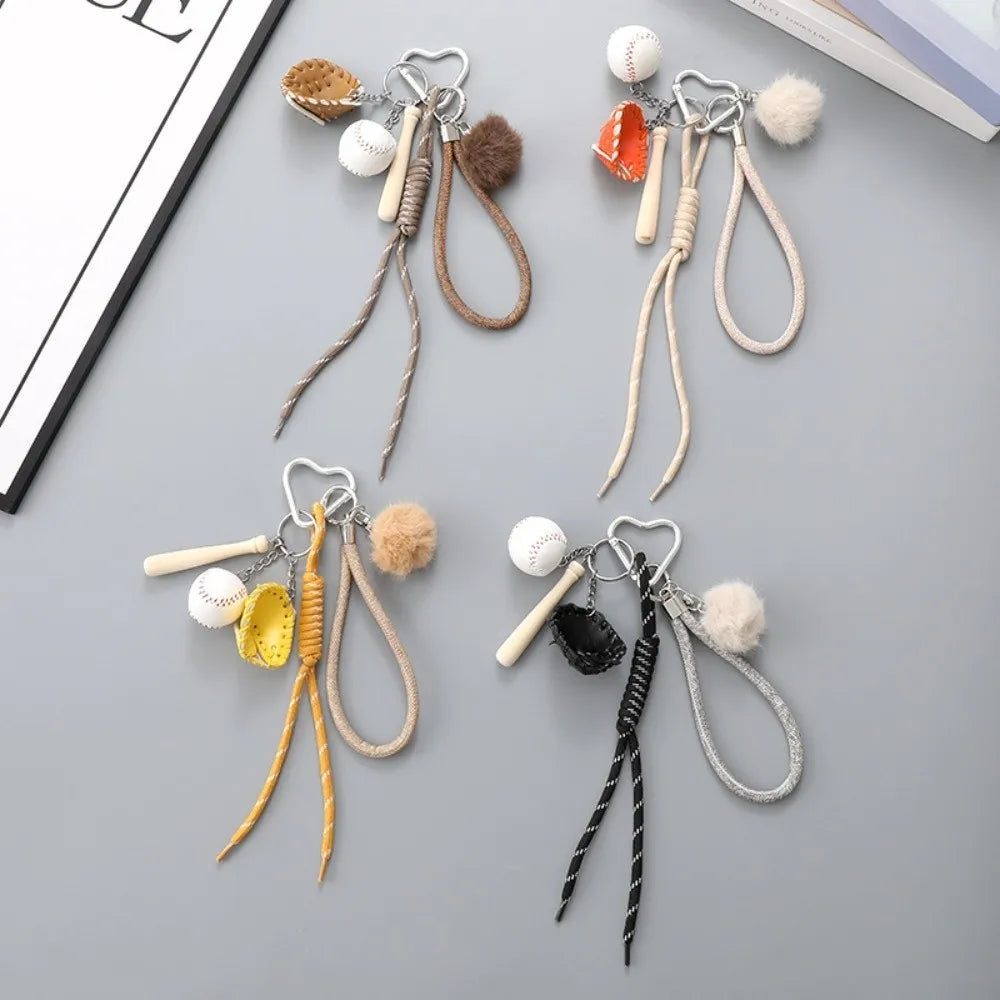 Table Tennis Racket Baseball Braid Rope Pendant Hanging Chain Stylish Zpaxo