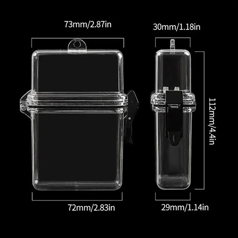CMTransparent Storage Box Rope Waterproof Square Photocard Holder
