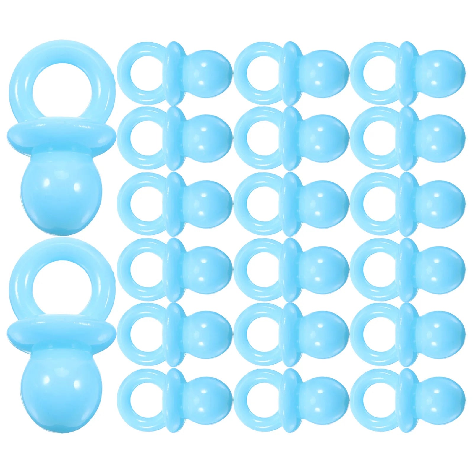 Shower Party Decor Blue Acrylic Pacifier Charms Favor Bag Fillers