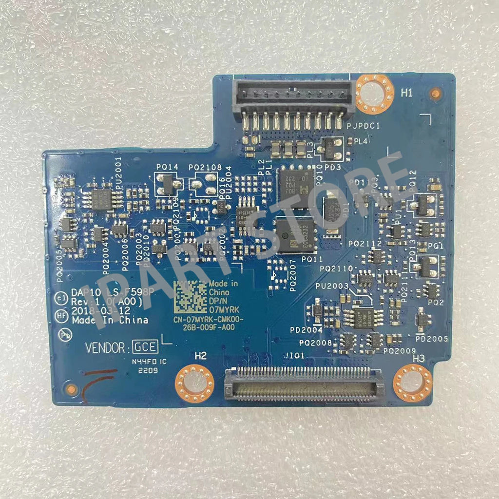 DAP10 LS-F598P DELL Precision 7530 7540 M7530 Battery Connector Board