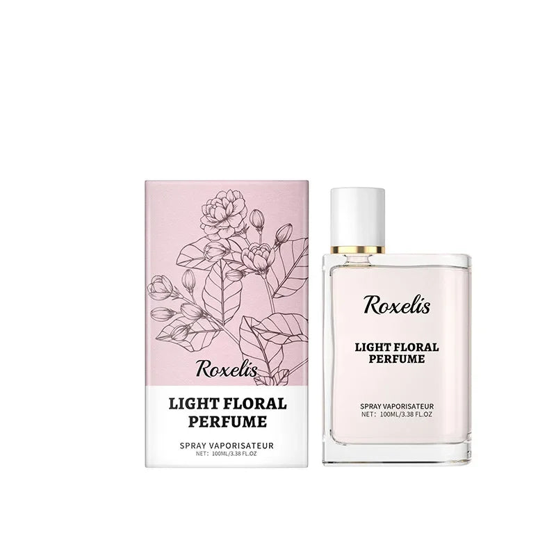 Luxury Caramel Vanilla Perfume 100ml, Oriental Floral Fruity Gourmand Fragrance Mist, Jasmine Eau De Parfum Spray Strong Sillage Zpaxo C-100ML Light Pink