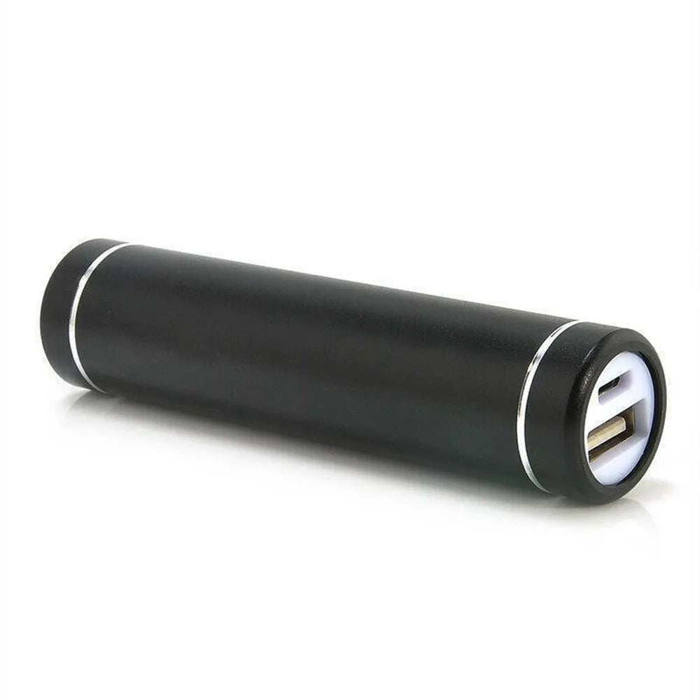 Metal USB 5V Power Bank Box 1X 18650 Battery DIY Charger Cell Phone Zpaxo black