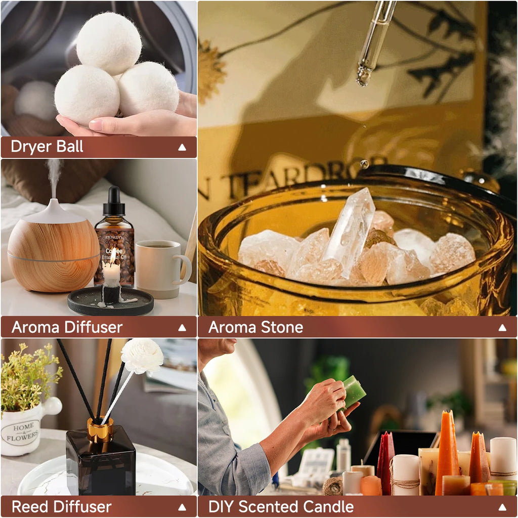 Coffee Essential Oil Natural Fragrance Suitable Body Massage Zpaxo