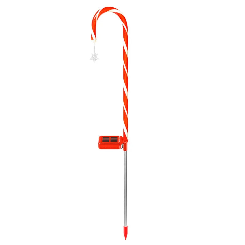 Solar Christmas Decorative Light LED Garden Festival Red Walking Zpaxo Stars 1 pcs