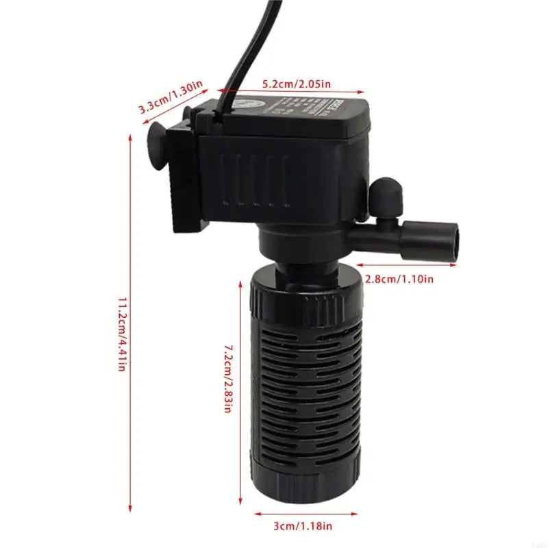 Removable Aquarium Filter Run Small Fishbowl 1 Bucket Oxygenation