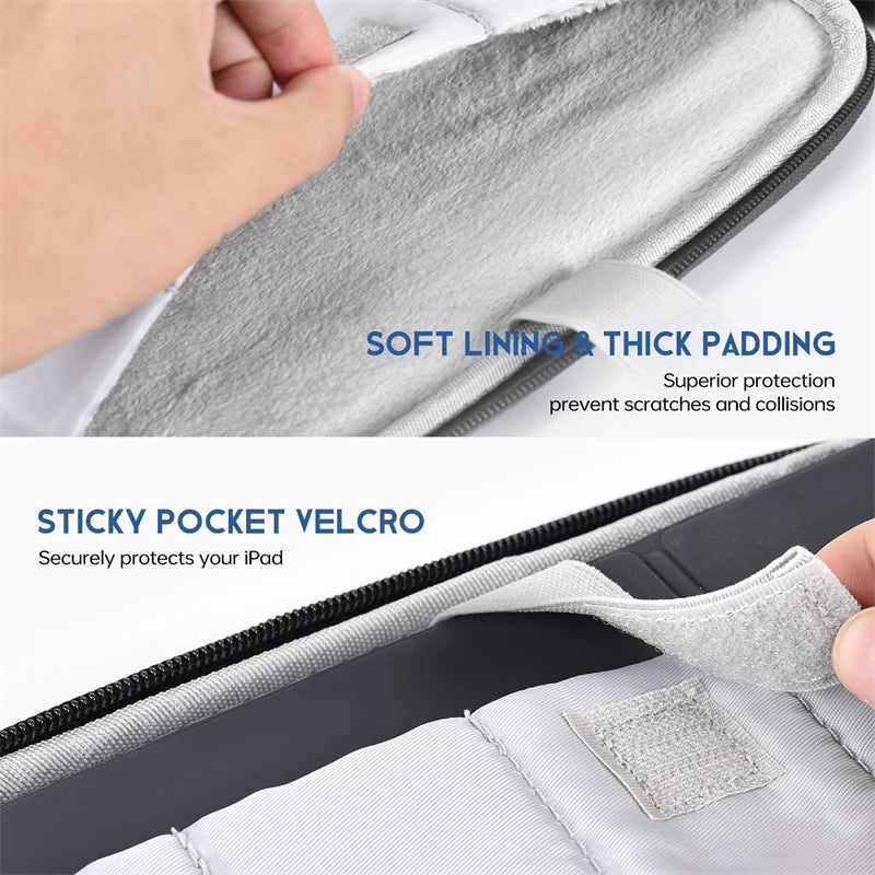 11 13 inch Laptop Shockproof Bag Tablet Protective Cover Waterproof Thin Storage Bag Laptop Handbag For iPad Macbook Accessories Zpaxo