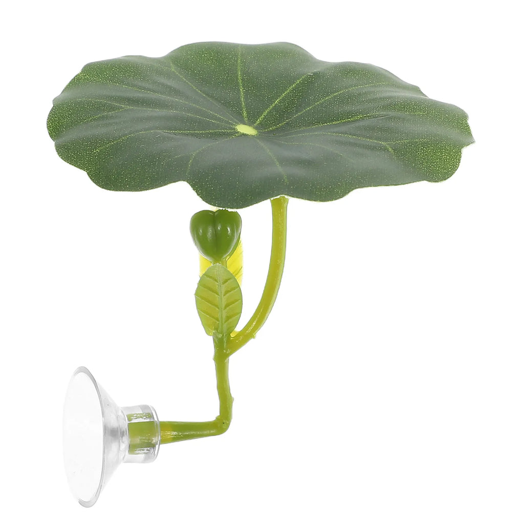 Lifelike Artificial Lotus Leaf Betta Fish Bed Resting Pad Hiding Spot