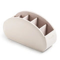 5 Grid Pu Leather Organizer Remote Control Phone And Tv Holder Desk Storage Box Cosmetics Brush Zpaxo beige