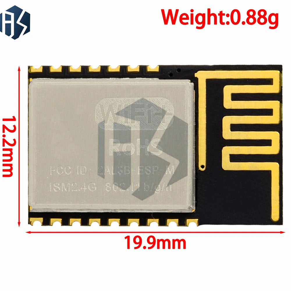 1PCS Official DOIT Mini Ultra-small size ESP-M2 from esp8285 Serial Wireless WiFi Transmission Module Zpaxo