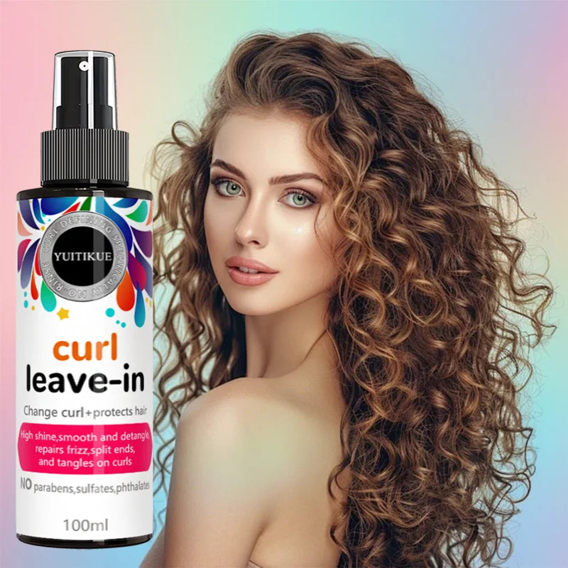 YUITIKUE Leave-In Curl Spray – Frizz Repair & Shine 100ml Leave-In Curl Spray Zpaxo