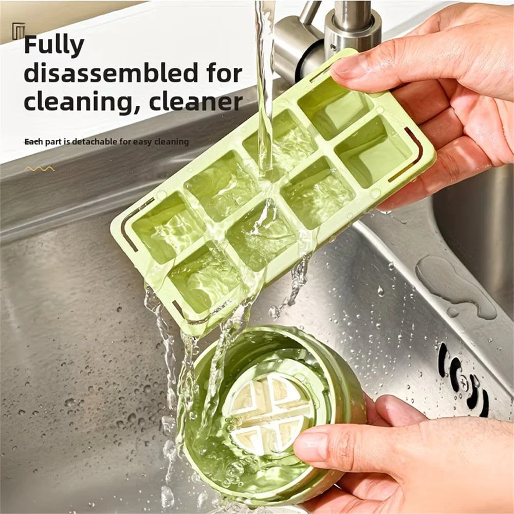 2-in-1 Ice Bottle 8-Cell Portable Machine Kettle Cream Mold Cooling Zpaxo