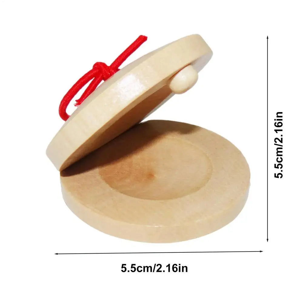 Wooden Castanets Orff Musical Instruments Music Perception Infant