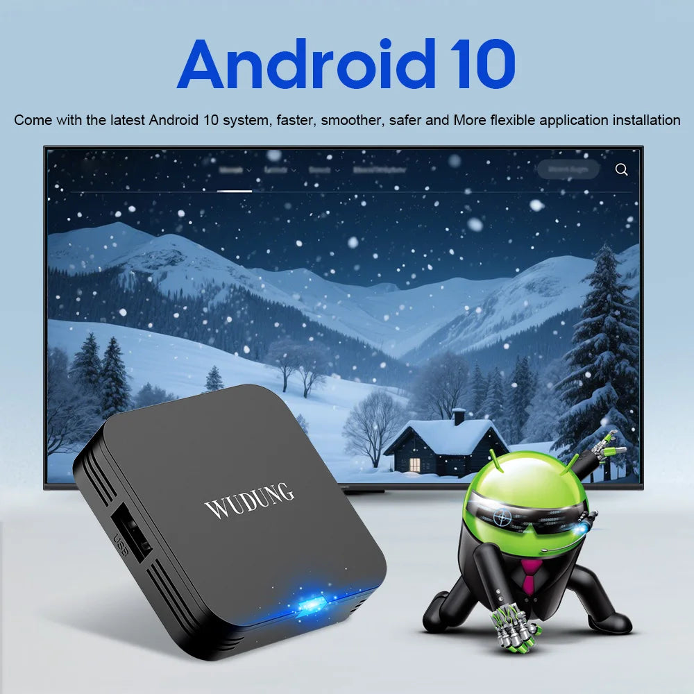 Mini Wudung Tx1 TV Box Android10 2.4G Wifi 4K HDR Set Top Box USB Super Mini Portable Video Movie TV Channel Media Player Zpaxo