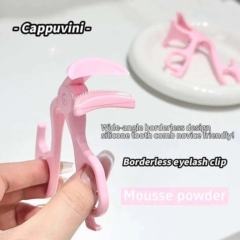 Portable Wide-angle Eyelash Clip Lasting Curler Frameless Toothed Zpaxo 01 Pink