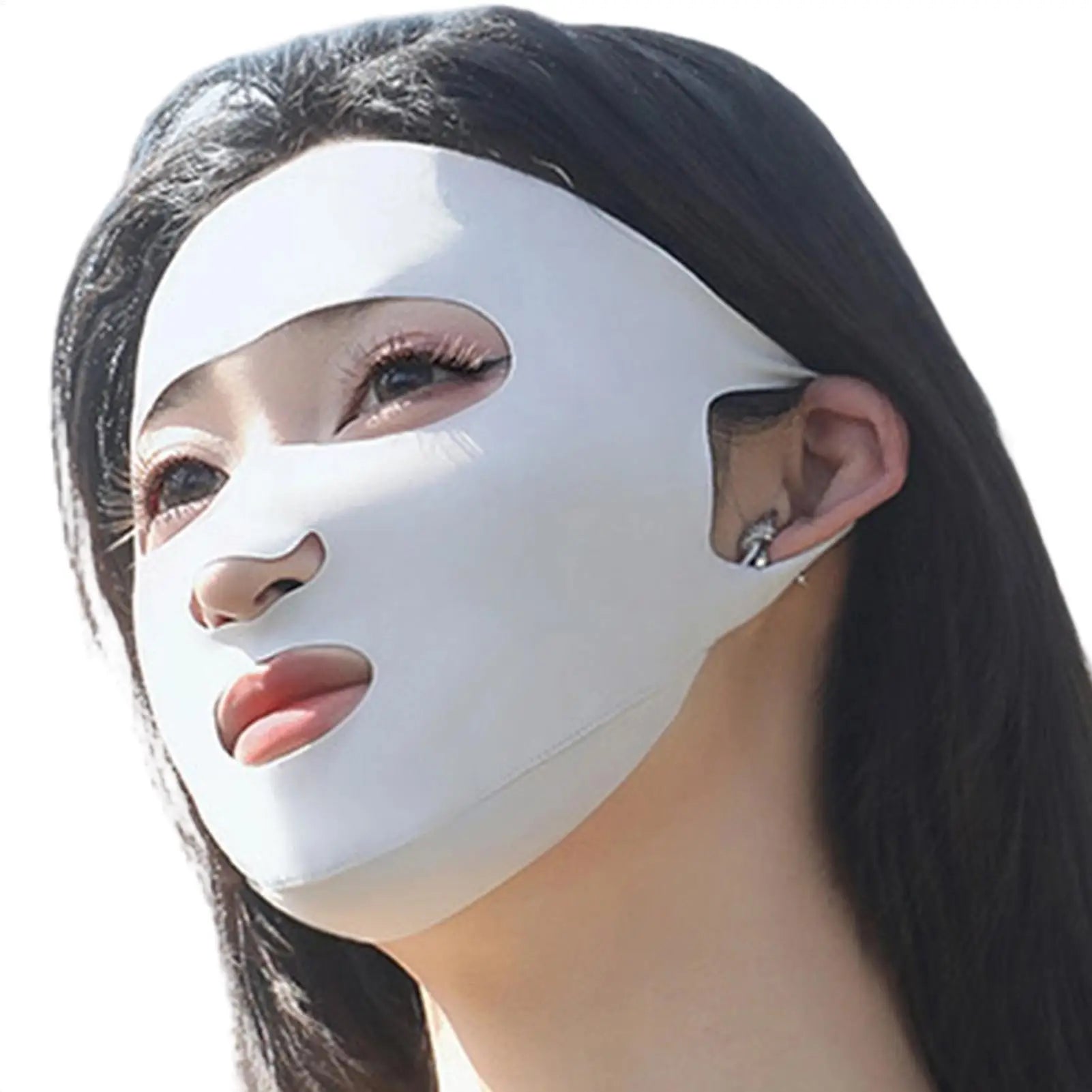 Full-Face UV Sun Protection Mask – Breathable Ice Silk UV Sun Face Mask Zpaxo