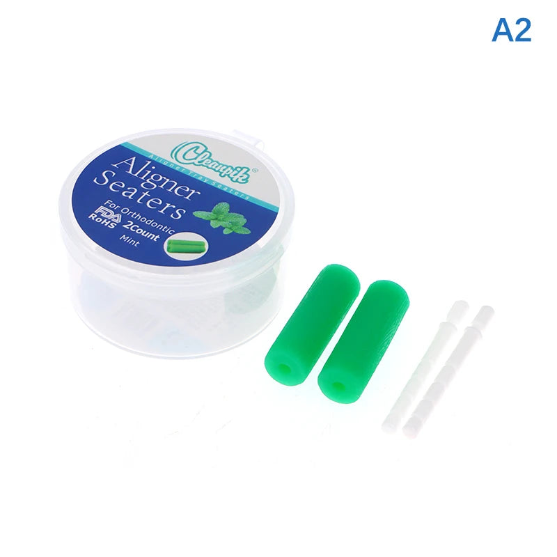 2pcs Teeth Chewie for Patient Tooth Aligner Chewies Aligners Tray Brackets Dental Ortodoncia Teeth Whitening With Box Zpaxo A2