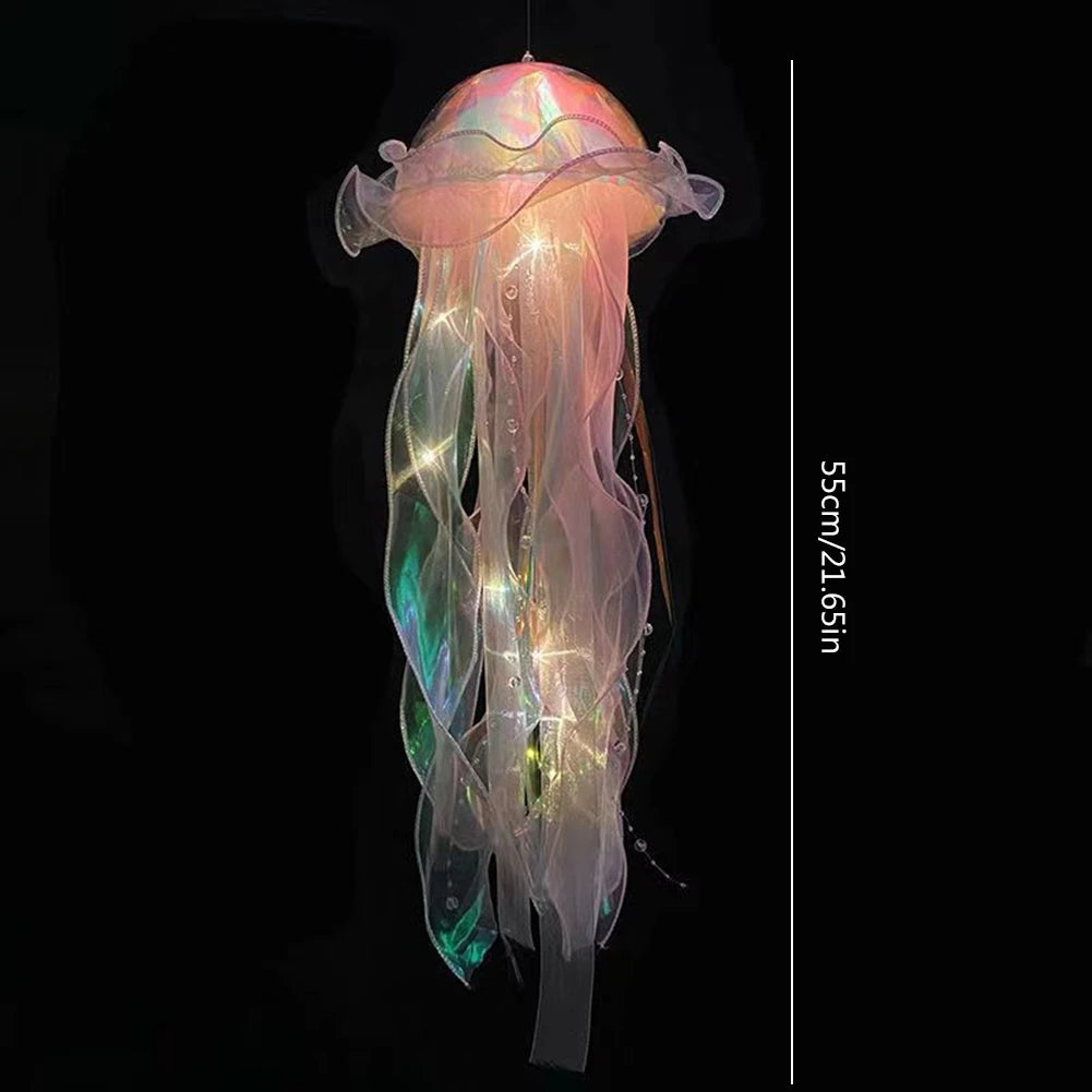 Jellyfish Atmosphere Night Light Button Battery Hanging Ceiling