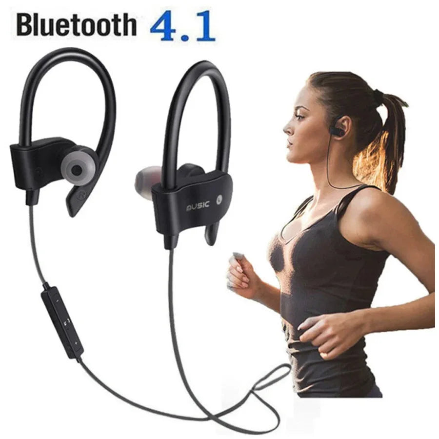 Bluetooth Headphone Wireless Earphones Waterproof Music Bluetooth Sport Earphone Stereo bass Headset with Mic for All Smartphone Zpaxo
