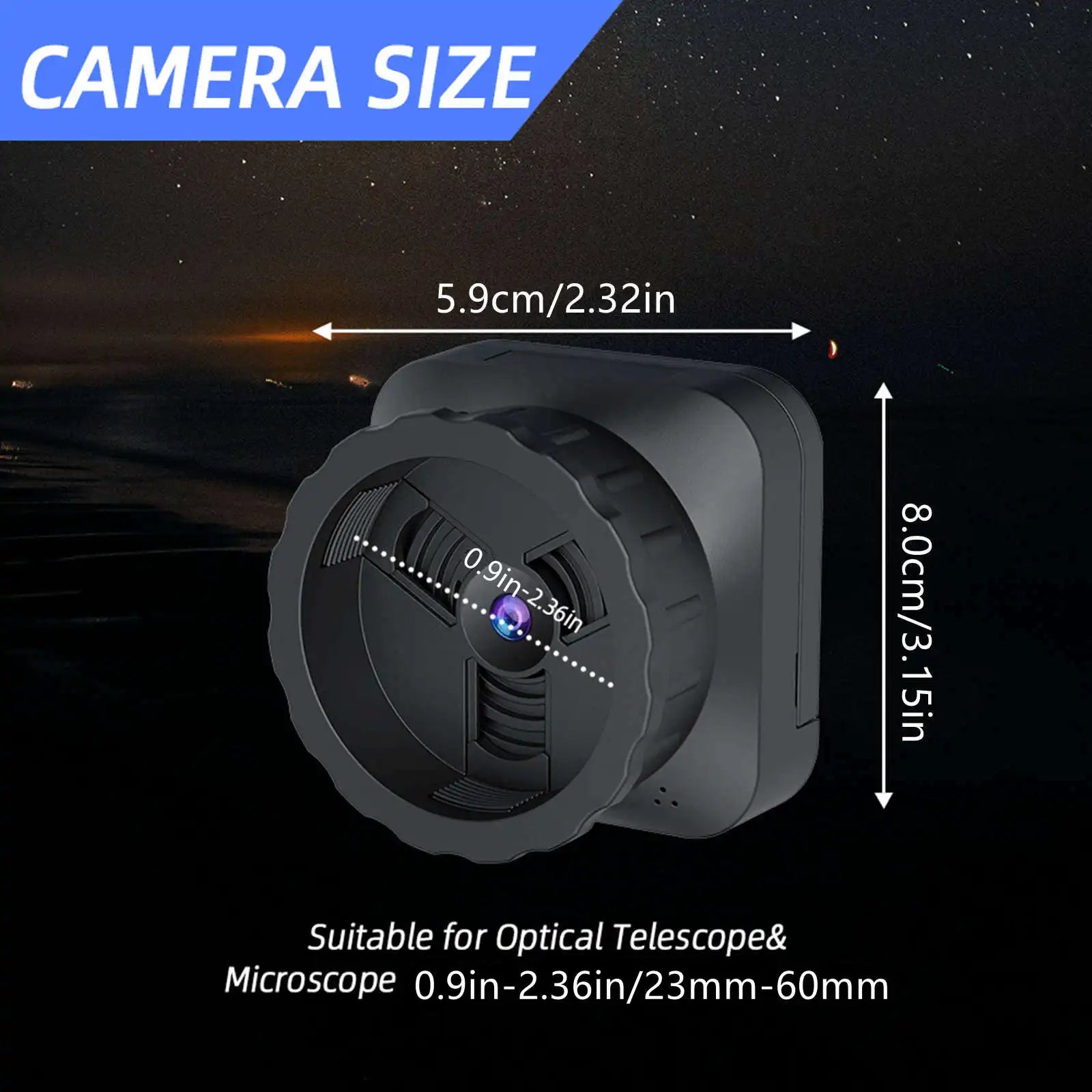 Wifi Telescope Eyepiece Camera 64MP 4K Digital Electronic Screen
