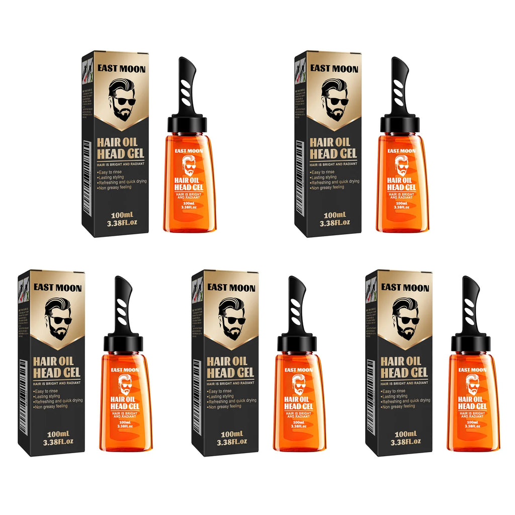Jaysuing 2-in-1 Men's Hair Wax Gel with Wide Tooth Comb Hair Wax Pomade Zpaxo 5 x 100ml Boxed