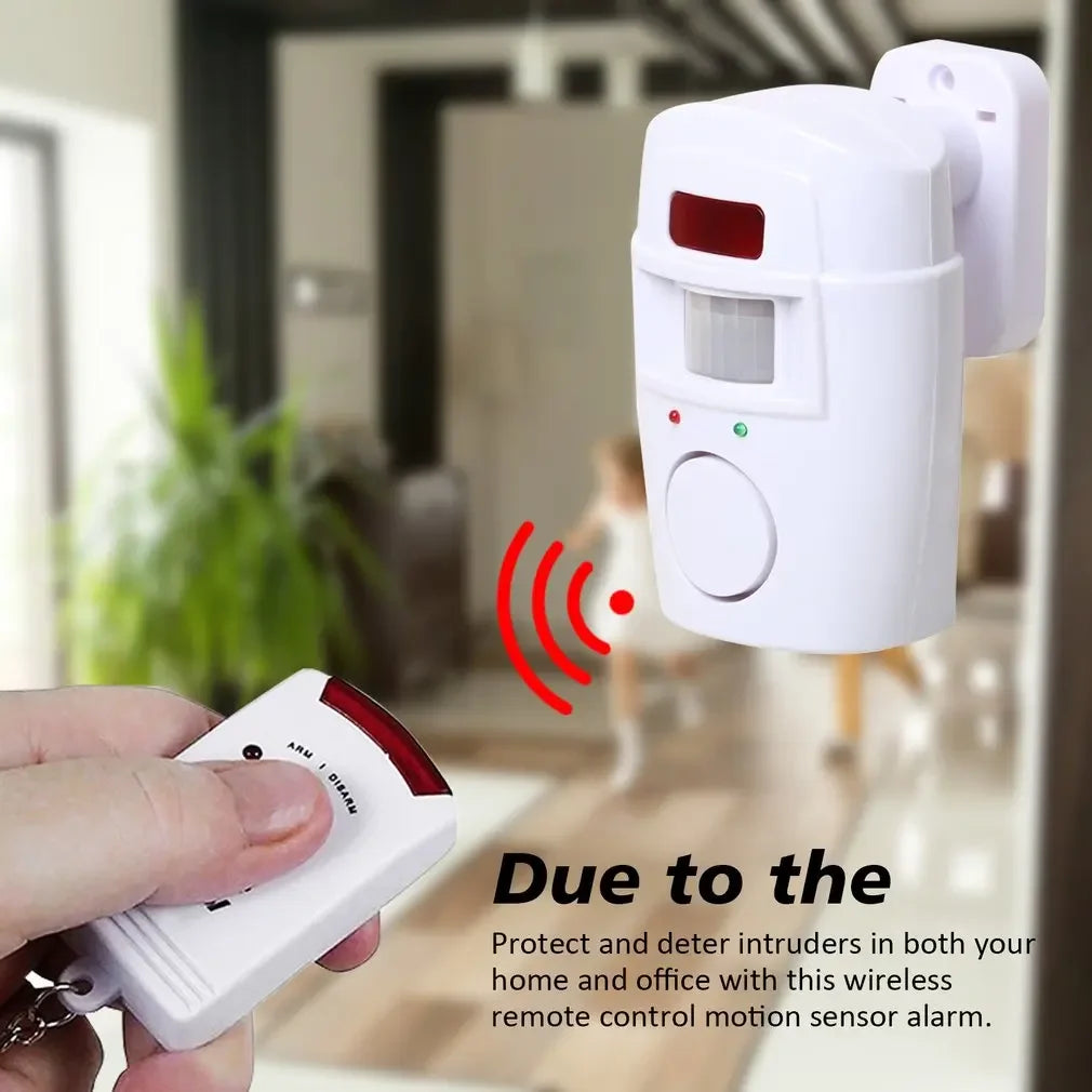 Wireless Motion Sensor Alarm Security Detector Indoor Outdoor Alert Zpaxo