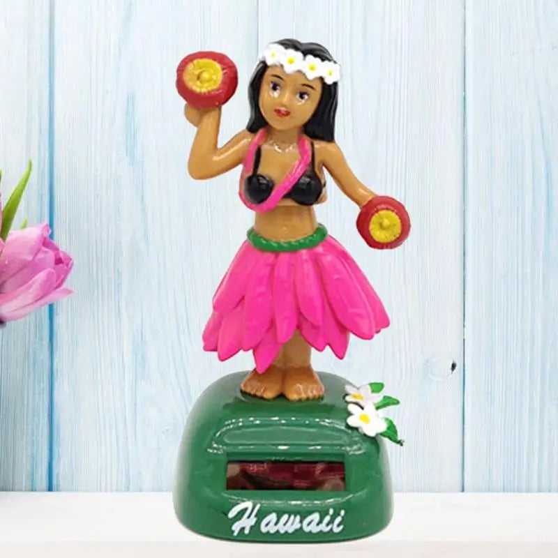 Hawaii Girl Dashboard Doll Hawaii Shaking Head Girl Dancer Solar Dancing Figure Ornament For Home Desktop Decoration Zpaxo