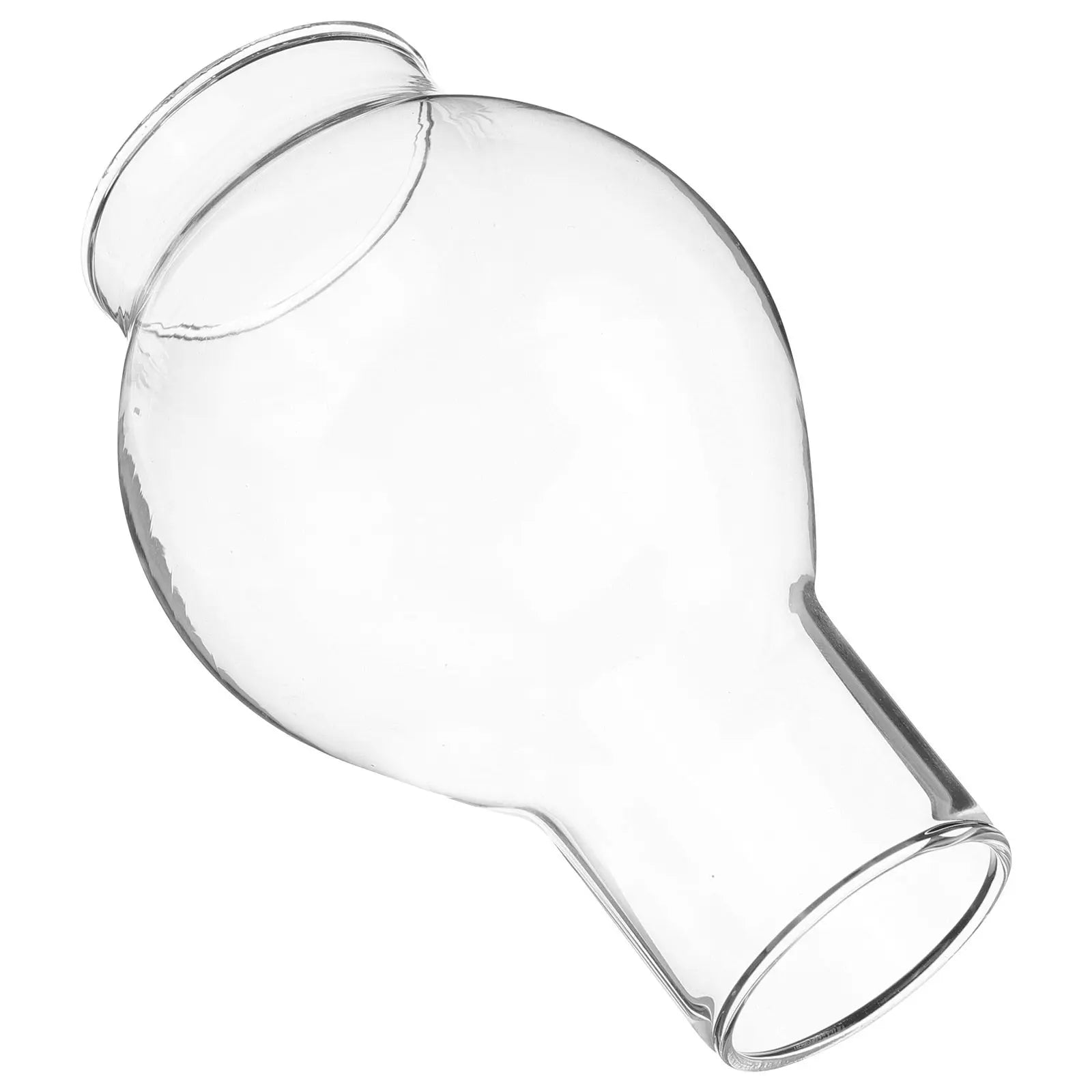 Clear Glass Cover Open Ended Tube Shade Delicate Romantic Transparent