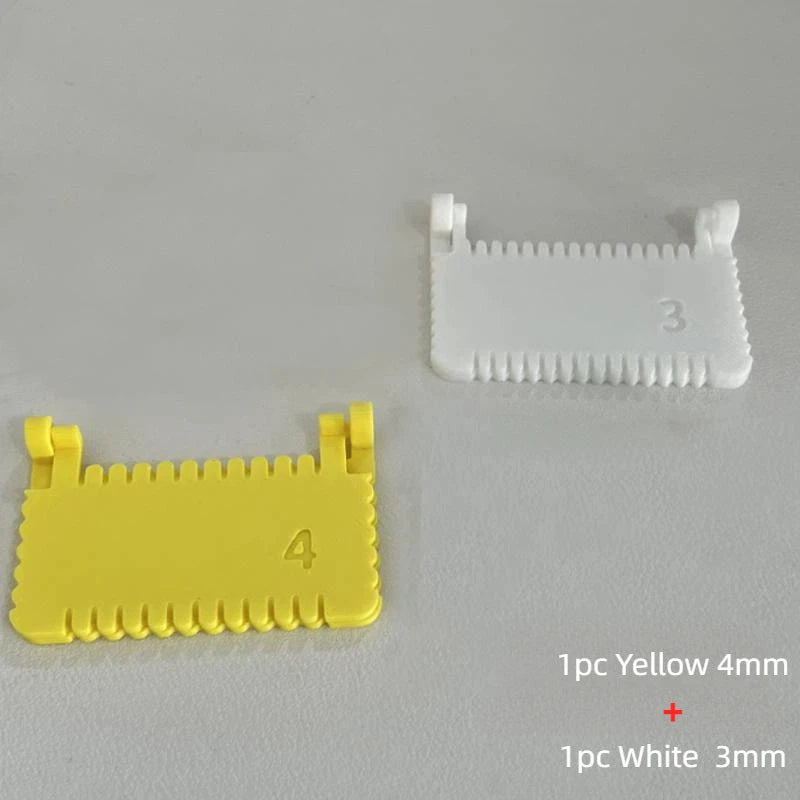 Seam Guide Clip Sewing Edge Needle Gauge Portable Measuring Tool Zpaxo White 3mmYellow 4mm