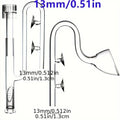 Clear Glass Lily Pipe Outflow Skimmer Inflow Suction Cup Aquarium