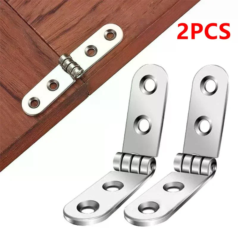 2pcs 180 Degree Foldable Hinge Flap Screw-On Hinges For Sewing Machine Cabinet Door Hinge Furniture Hardware Accessories Zpaxo