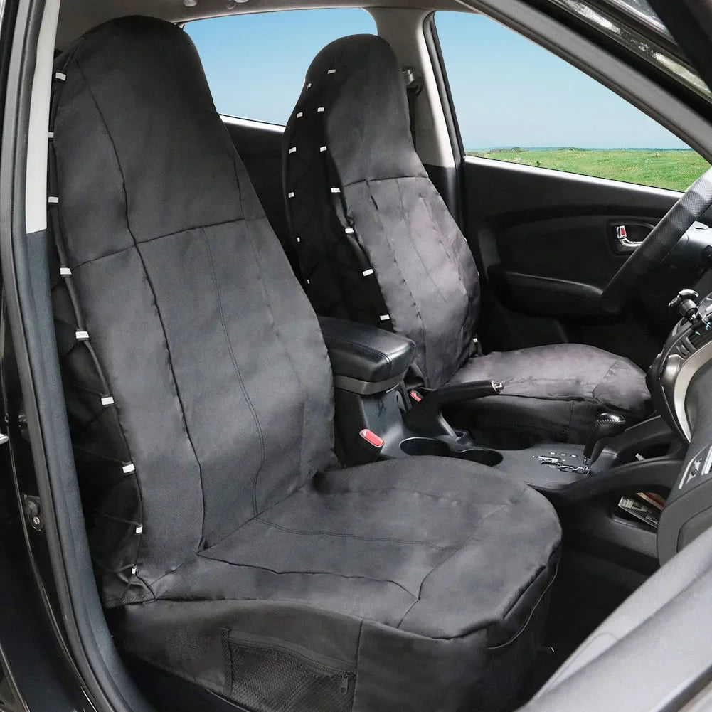 Universal Car Front Seat Covers 1PC Outdoor Parts Personal Adjustable with Seat Back Organizer Car Accessories for TIROL Zpaxo