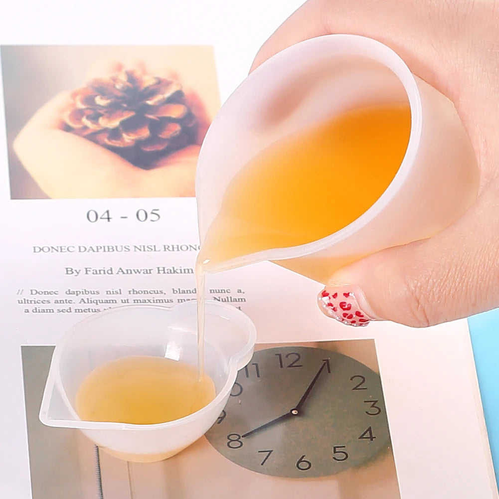 50/100Pcs 40ML Disposable Cups Dispenser Plastic Cup for DIY Epoxy Resin Jewelry Making Accessories Zpaxo