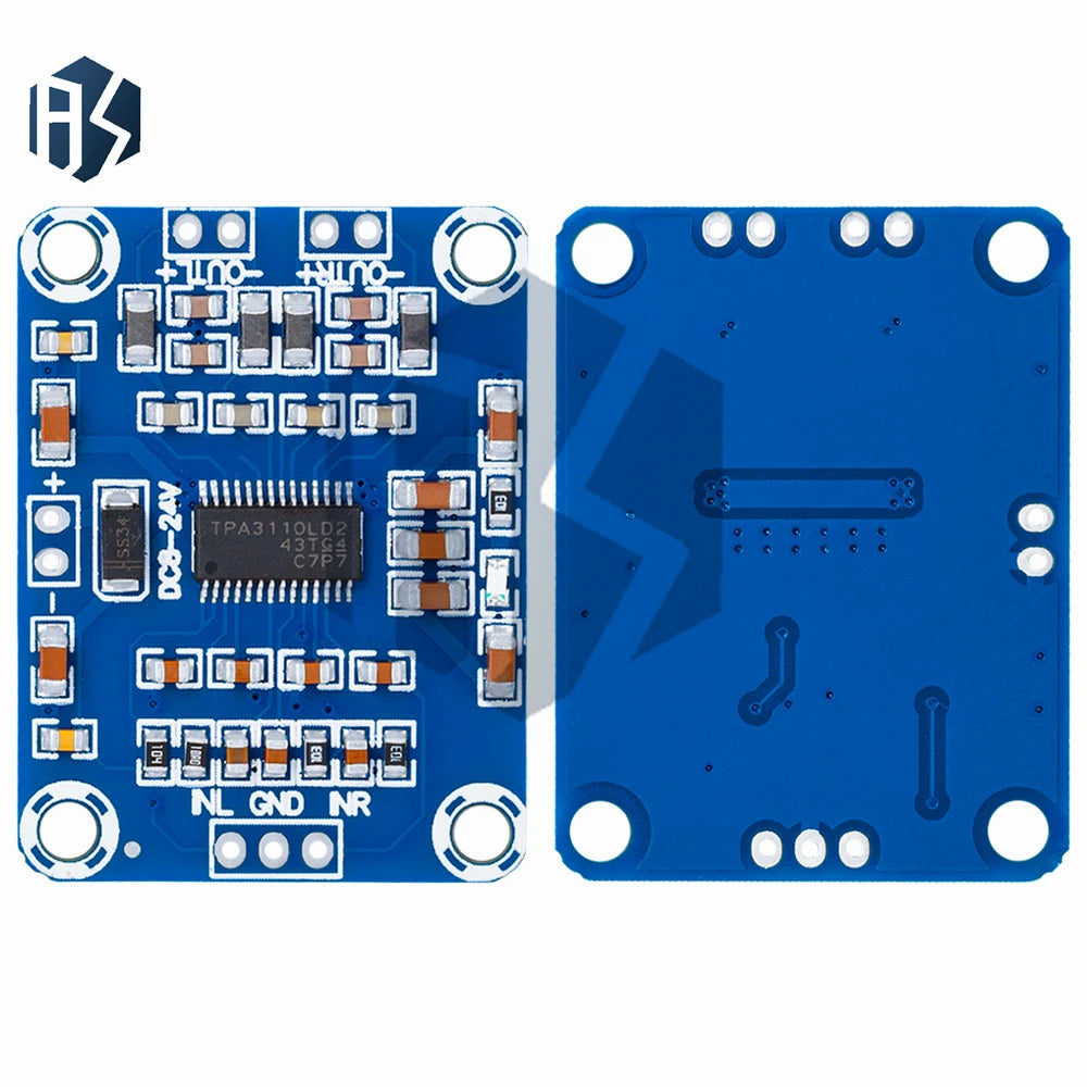 DC DC12V-24V 2X15W Digital Audio Power Stereo Amplifier Module Board TPA3110 12V Class D Power AMP Board 2.0 channel Zpaxo
