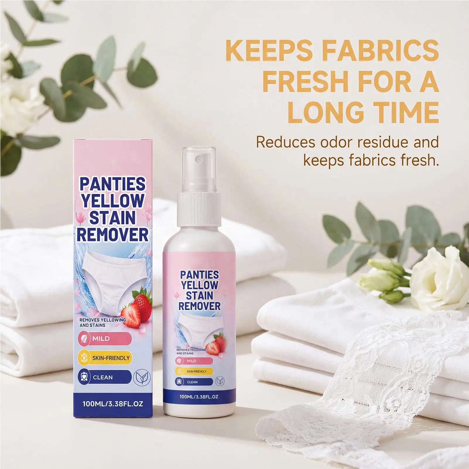 Underwear Stain Remover Spray Blood Secretion Yellow Spot Cleaner
