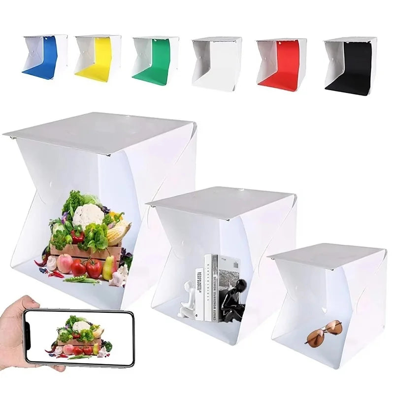 Foldable Lightbox Portable Photography Photo Studio Tent LED Lamp Zpaxo
