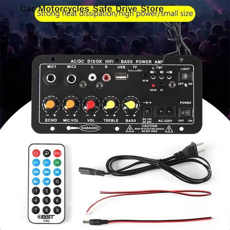 CMD30 D10 Amplifier 12V 24V Power Bluetooth Digital Display Car Audio
