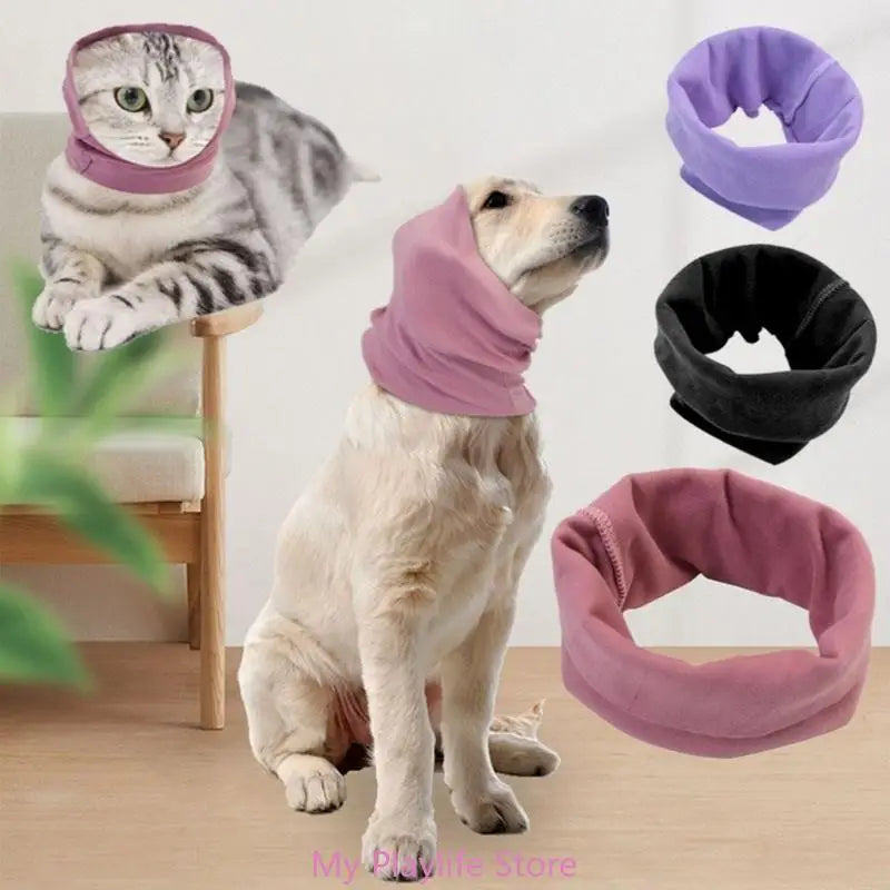 Dog Grooming Ear Wrap Soft Noise-proof Earmuffs Pet Cover Noise